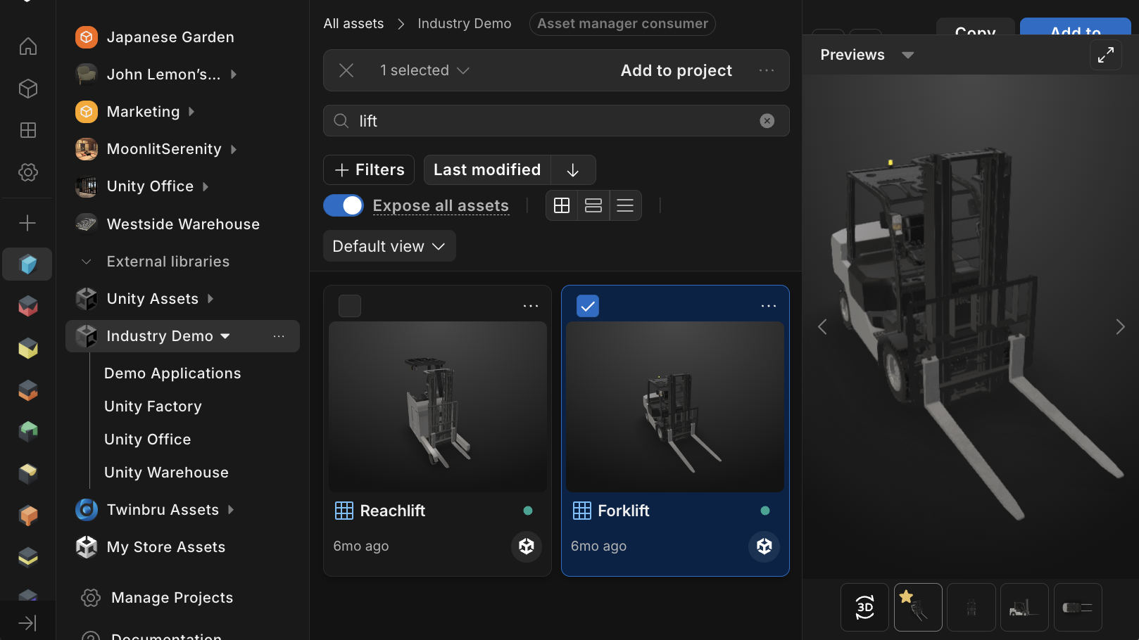 Unity Asset Manager